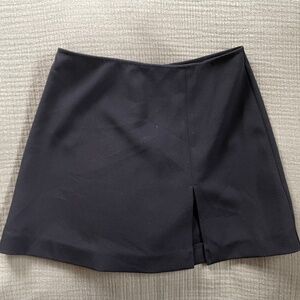 NWOT Reformation Cami Margot Mini Short Skirt Slit - Size 0 Black